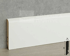 Плинтус МДФ Волшебная палочка 81402 81мм 2,4м.  Окрашенная. RAL 9003